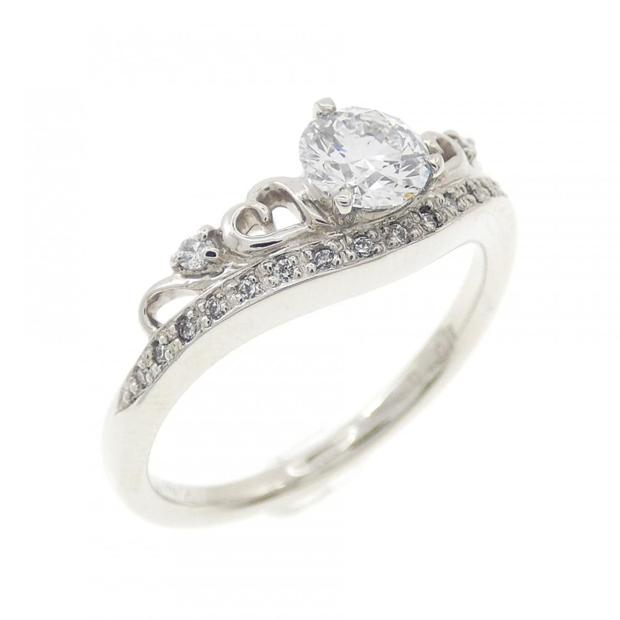 PT900 ダイヤモンド リング 0.402CT D VVS2 3EXT H＆C