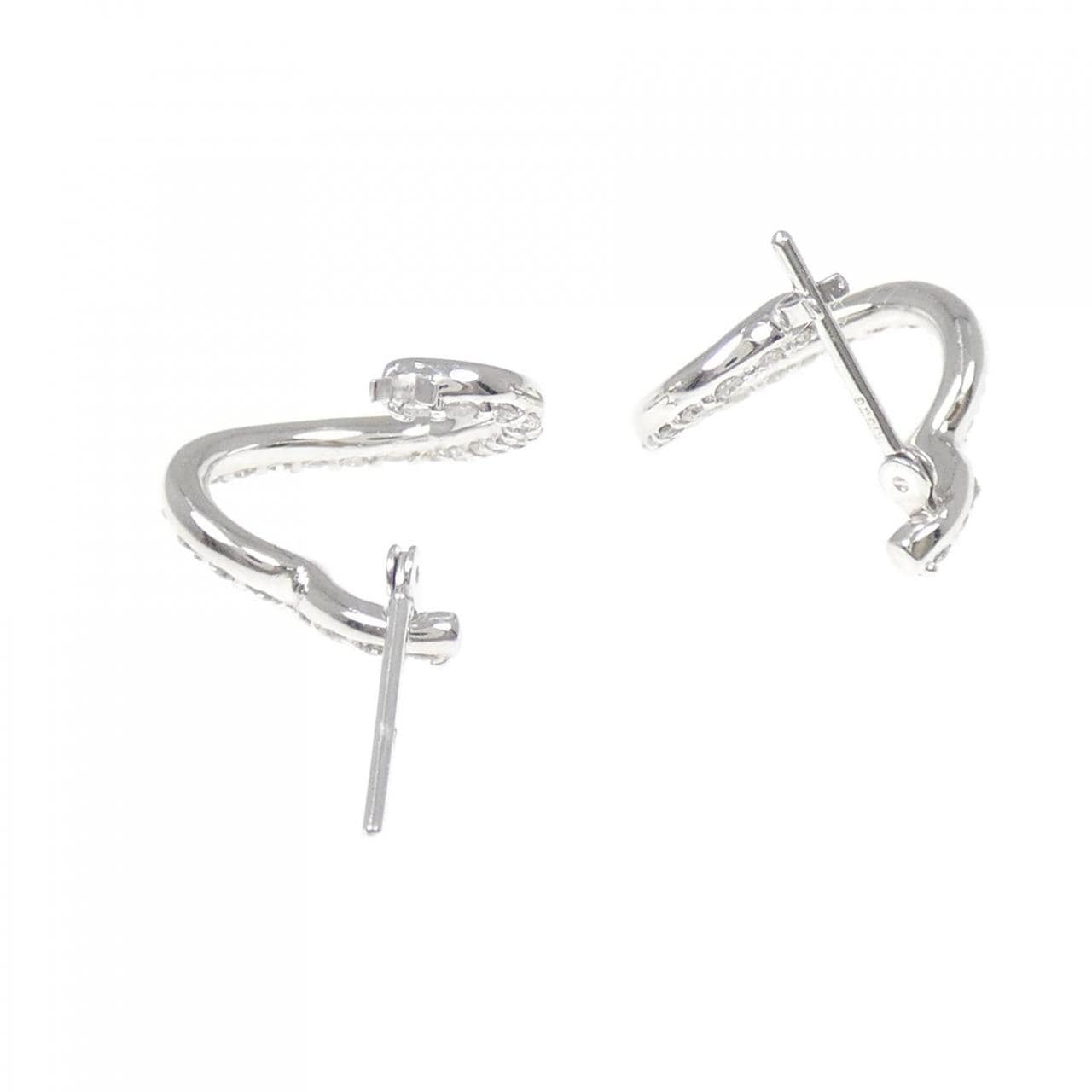 ポンテヴェキオ ハート ダイヤモンド  ピアス 0.48CT