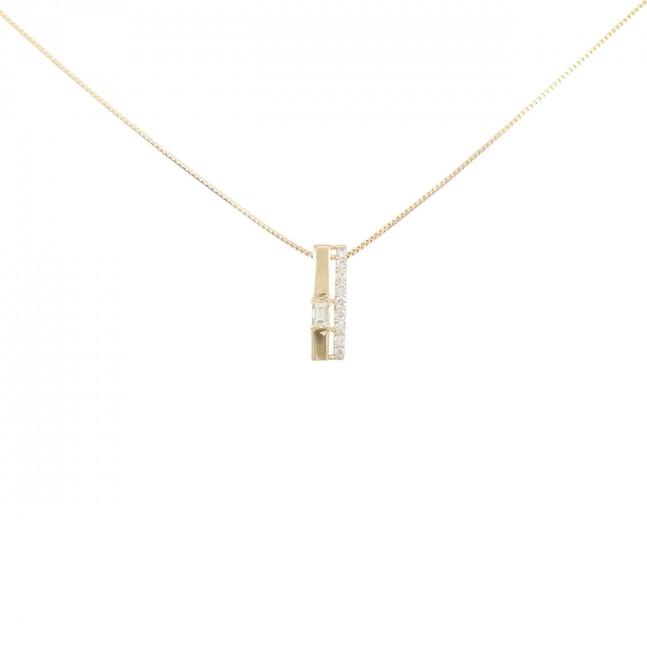 【新品】K18YG ダイヤモンド ネックレス 0.12CT