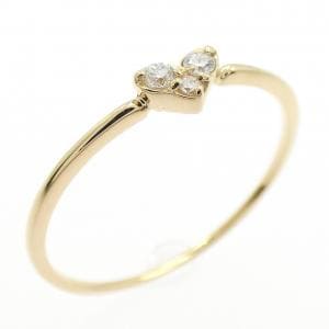 【リメイク】K18YG ハート ダイヤモンド リング 0.05CT