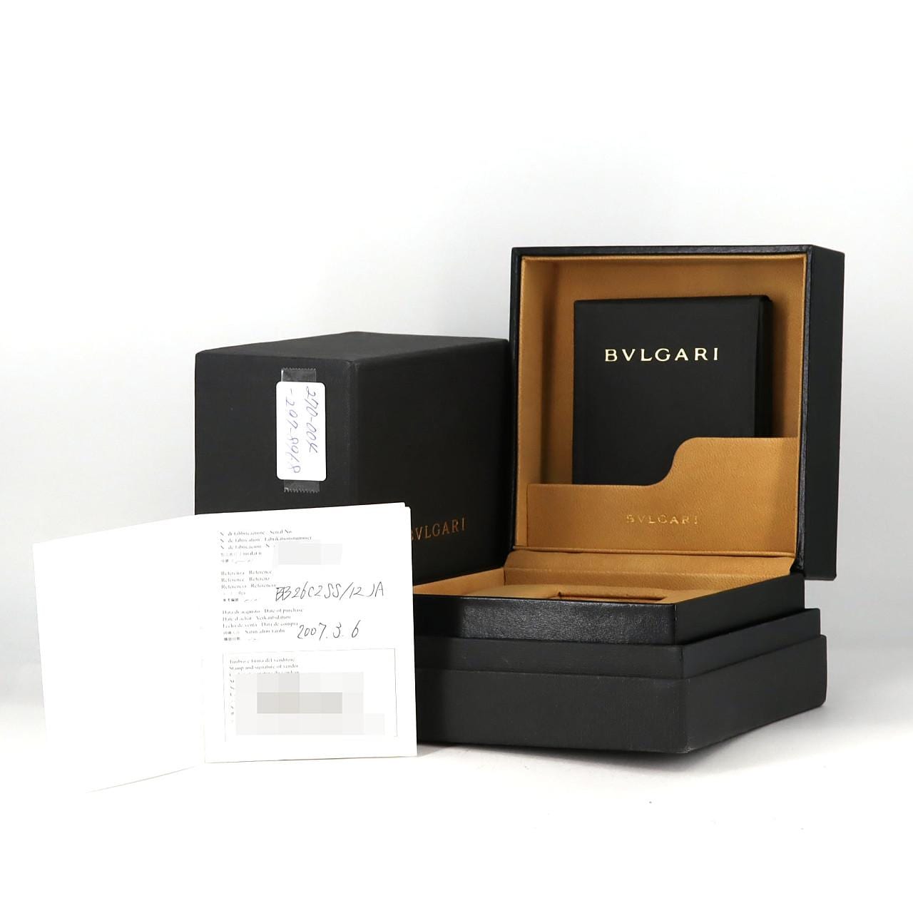 ブルガリ ブルガリブルガリ･12P JAPAN LIMITED BB26SS/BB26C2SS/12JA SS クォーツ