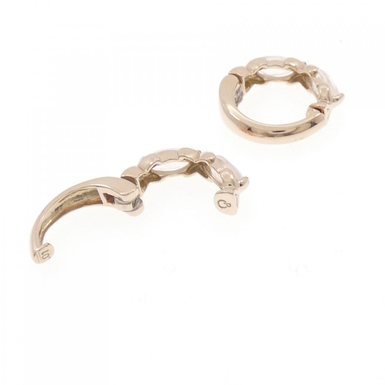 K14PG ローズクオーツ イヤリング