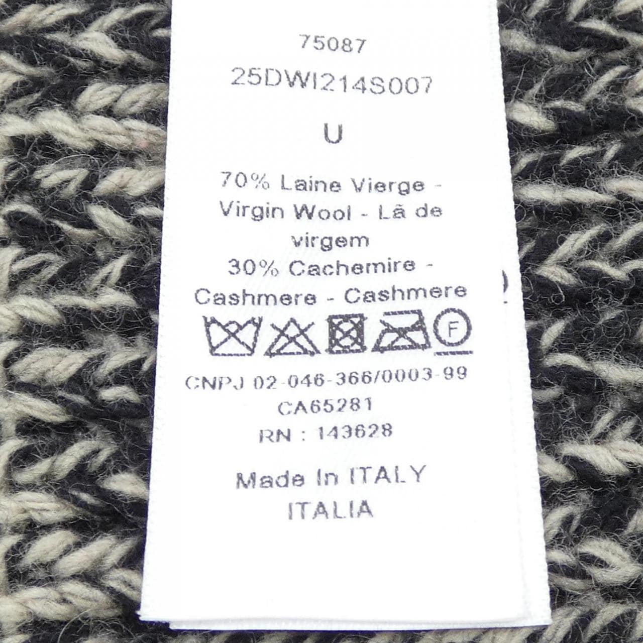 クリスチャンディオール CHRISTIAN DIOR 25DWI214S007 MUFFLER