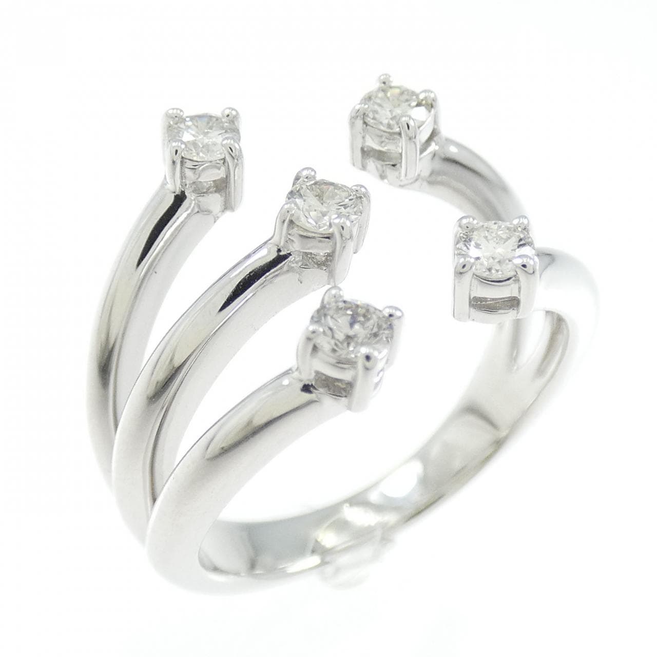 K18WG ダイヤモンド リング 0.25CT