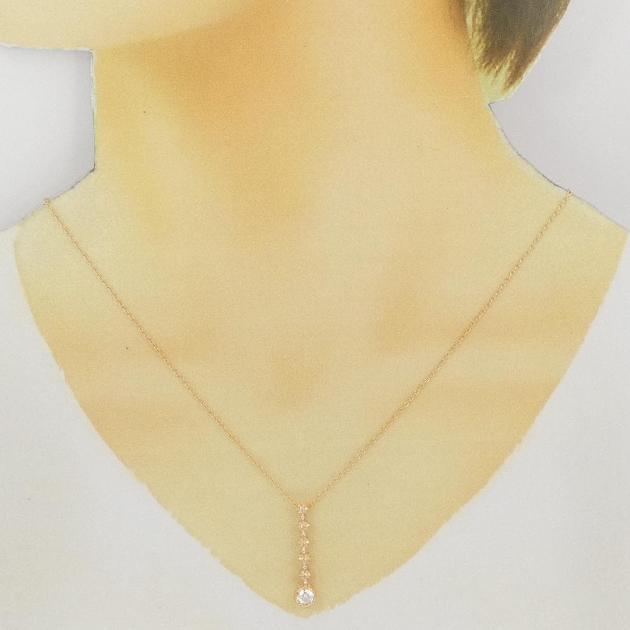 K18PG/K18WG ダイヤモンド ネックレス 0.348CT