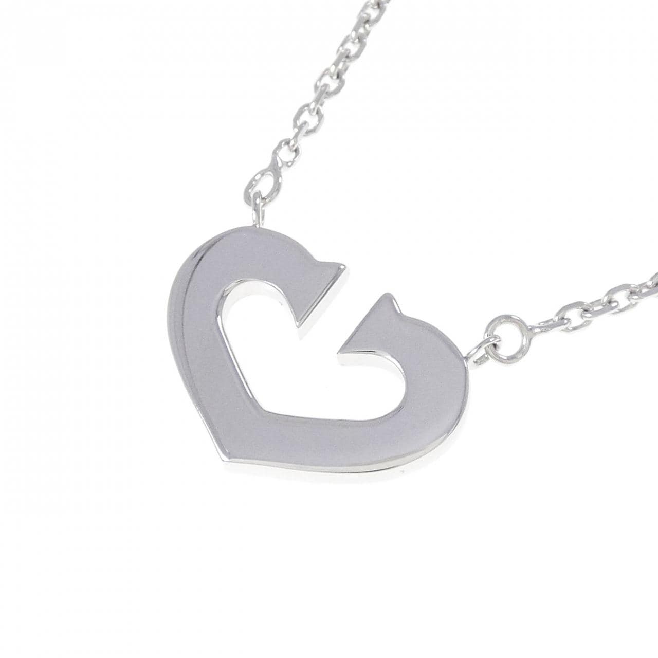 カルティエ Cハート ネックレス