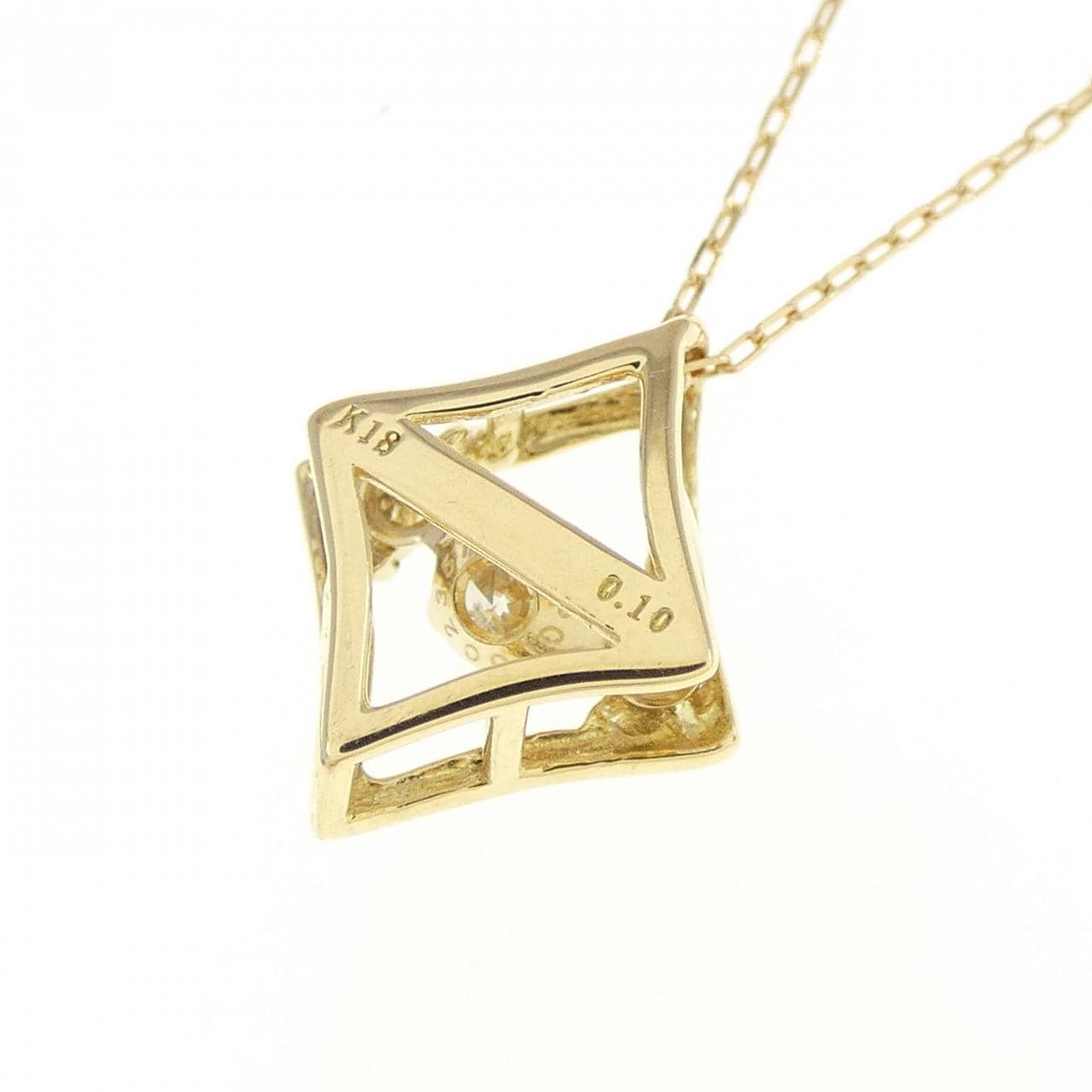 K18YG ダイヤモンド ネックレス 0.10CT