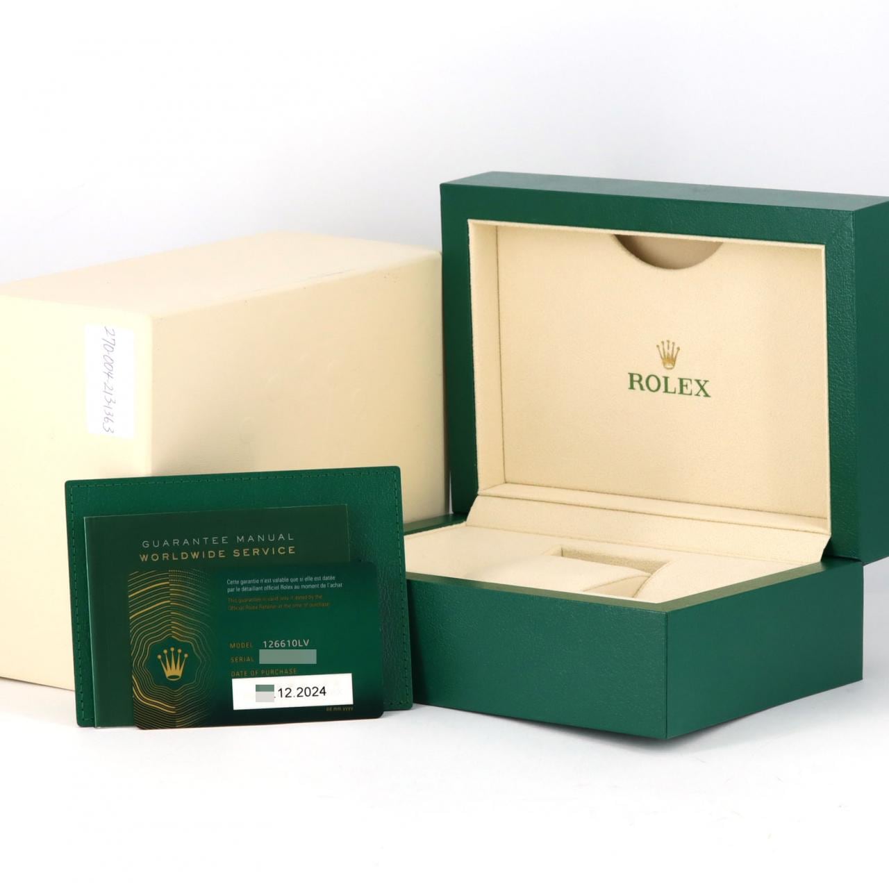 ロレックス サブマリーナーデイト 126610LV SS 自動巻 ランダム番