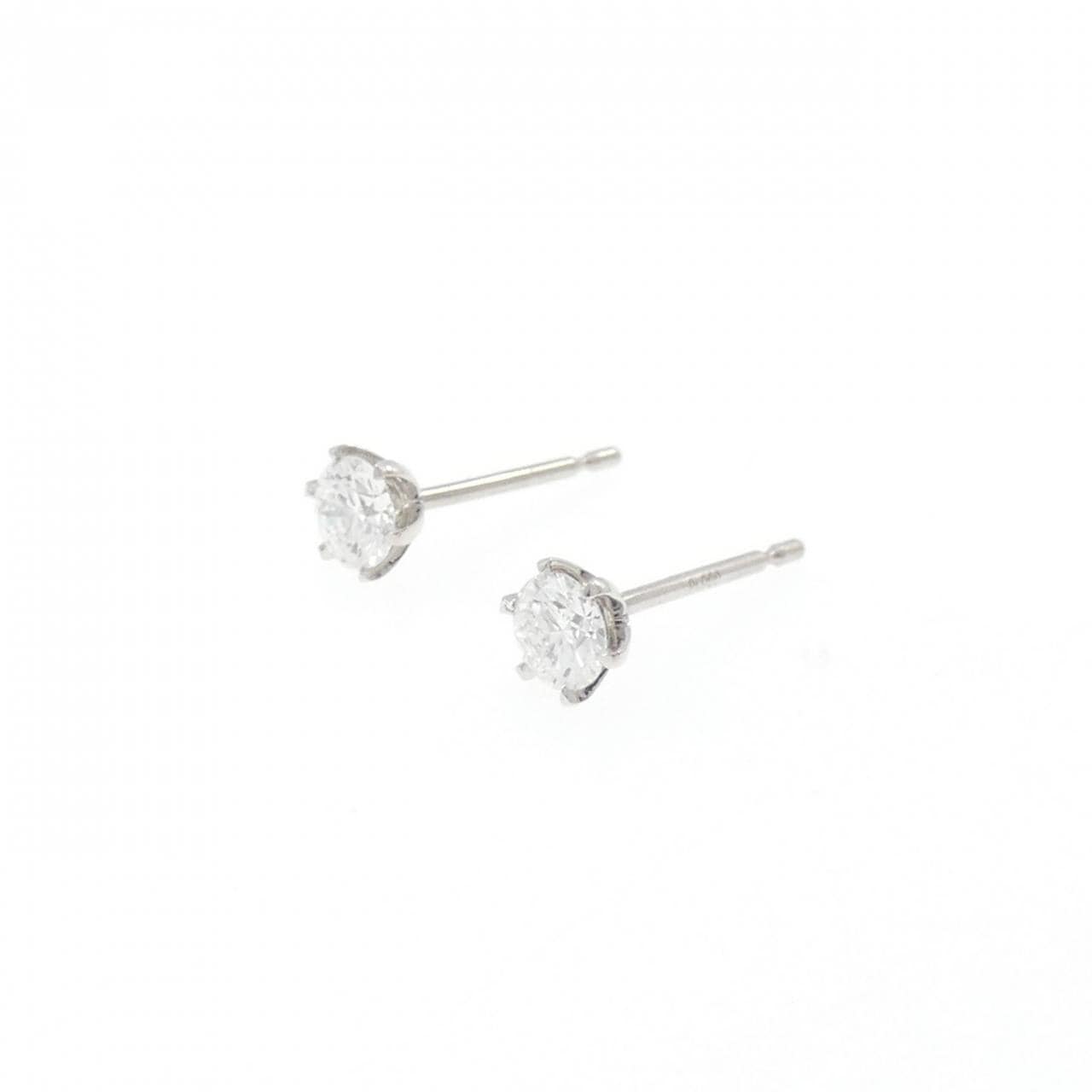 【リメイク】PT900/ST ダイヤモンド ピアス 0.203CT 0.212CT D SI1 EXT H&C