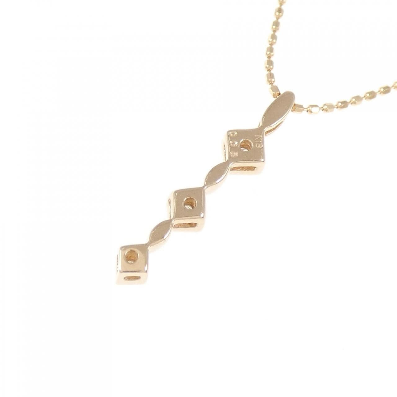 K18PG ダイヤモンド ネックレス 0.06CT