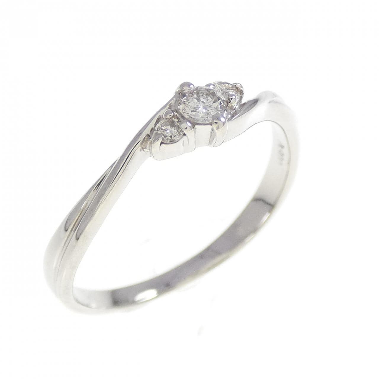 PT900 Diamond Ring 0.12CT