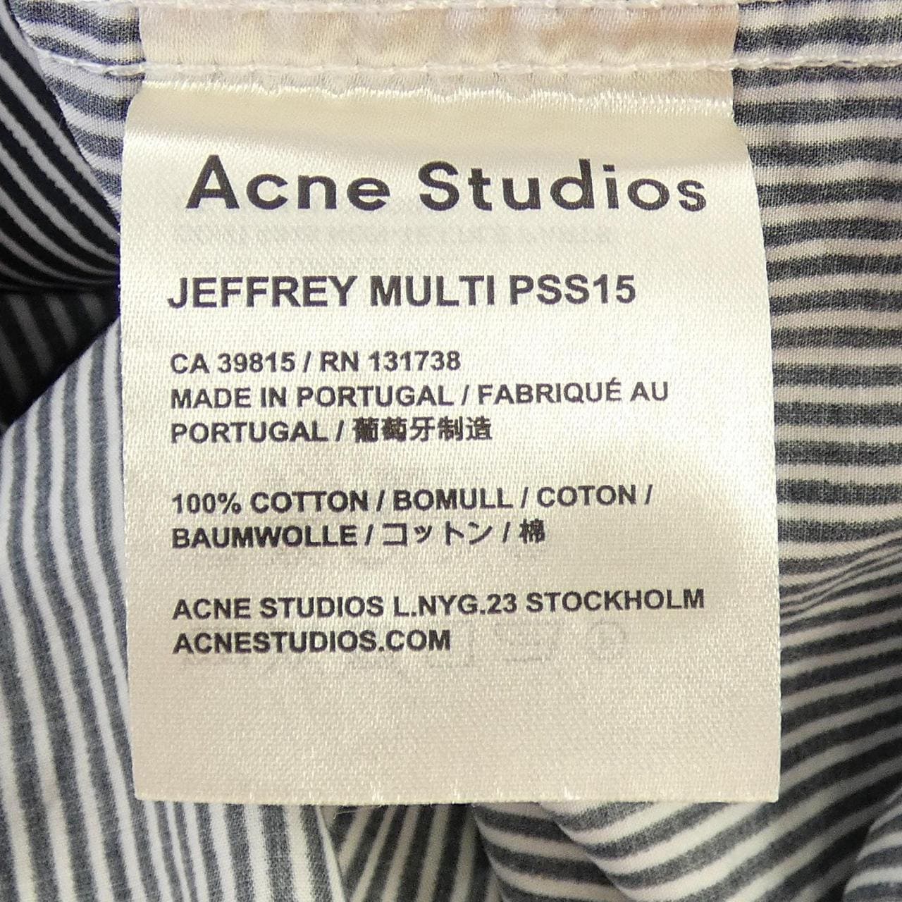 アクネストゥディオズ ACNE STUDIOS シャツ