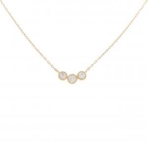K18PG ダイヤモンド ネックレス 0.10CT