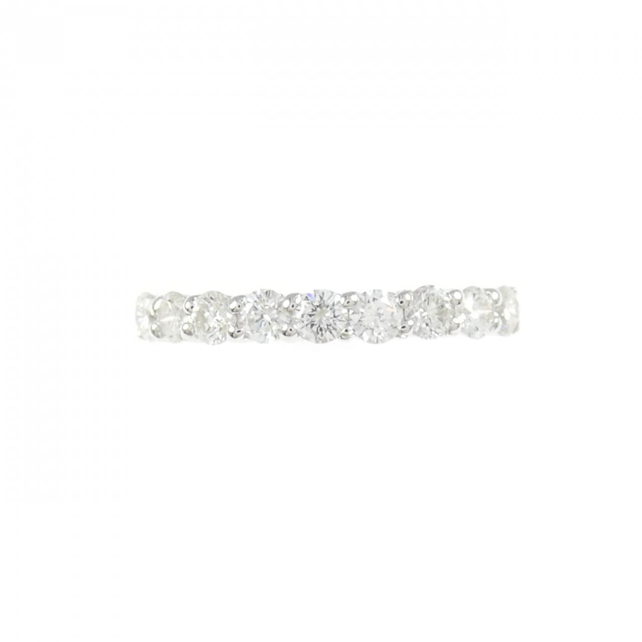 K18WG ハーフエタニティ ダイヤモンド リング 0.50CT