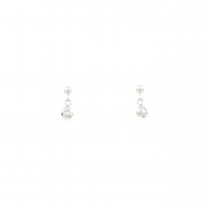 K18WG ダイヤモンド ピアス 0.02CT