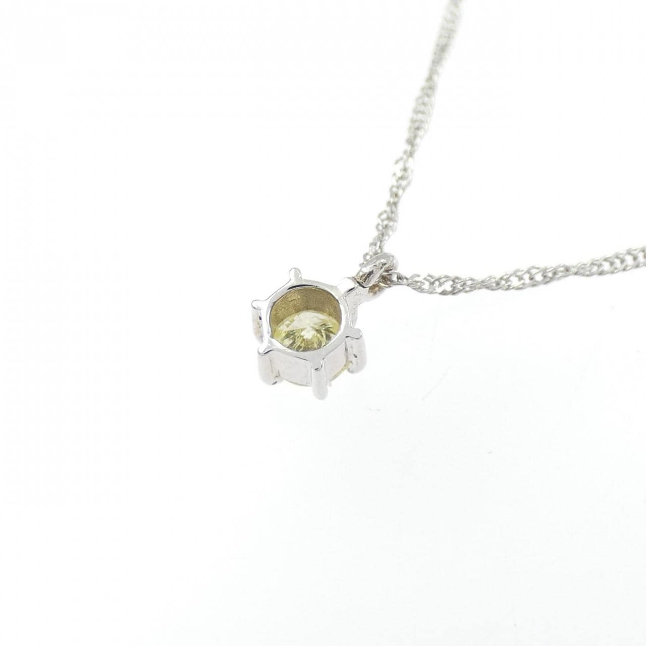 K18WG ダイヤモンド ネックレス 0.1CT