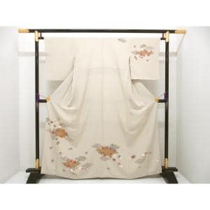 訪問着　友禅金彩加工　刺繍入り