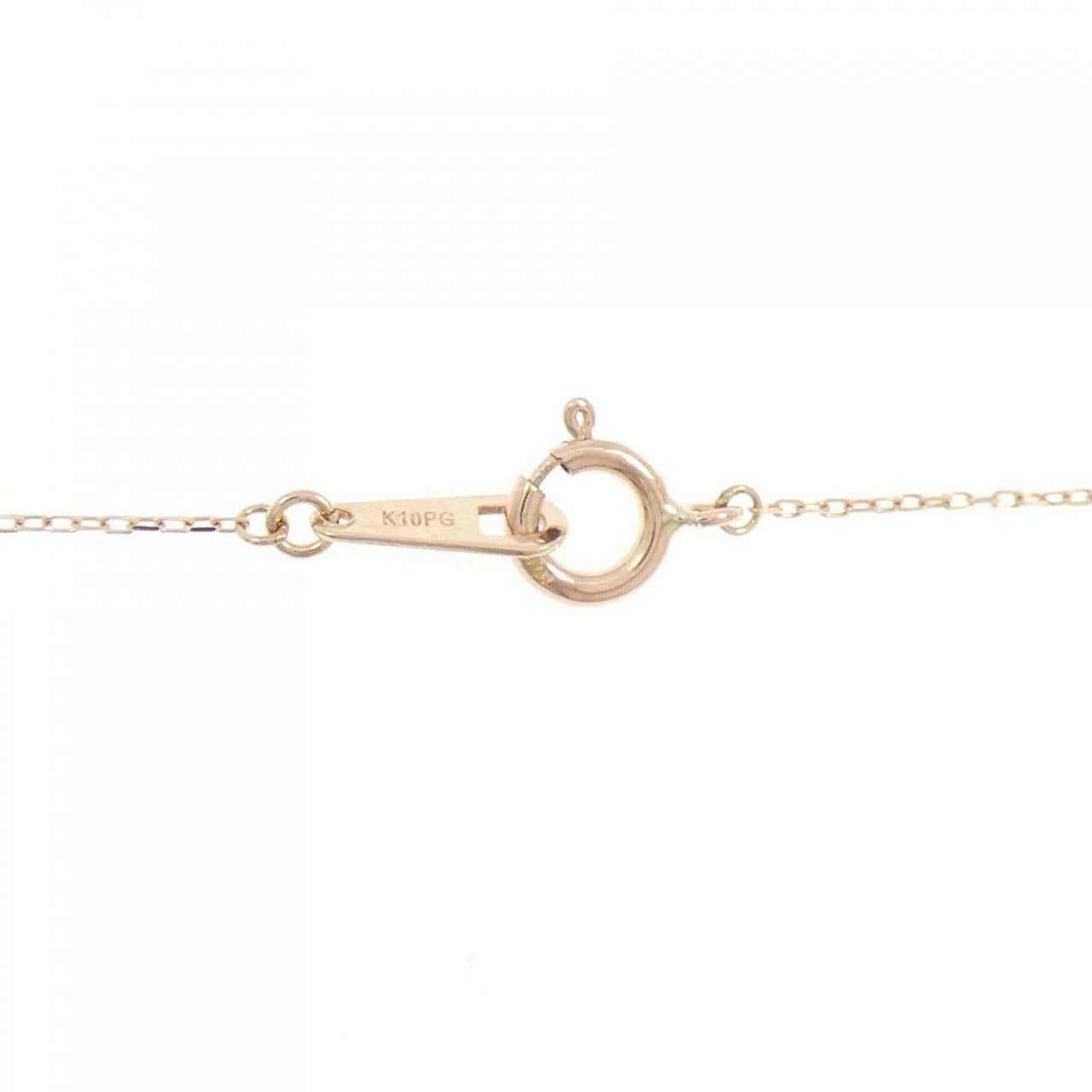 K10PG ハート ダイヤモンド ネックレス 0.05CT