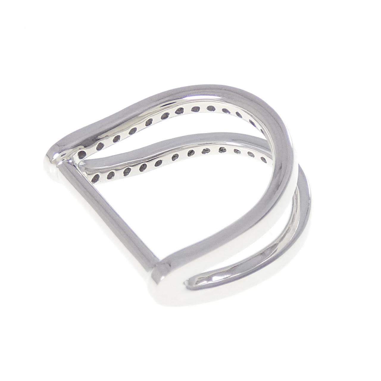 750WG ダイヤモンド リング 0.40CT