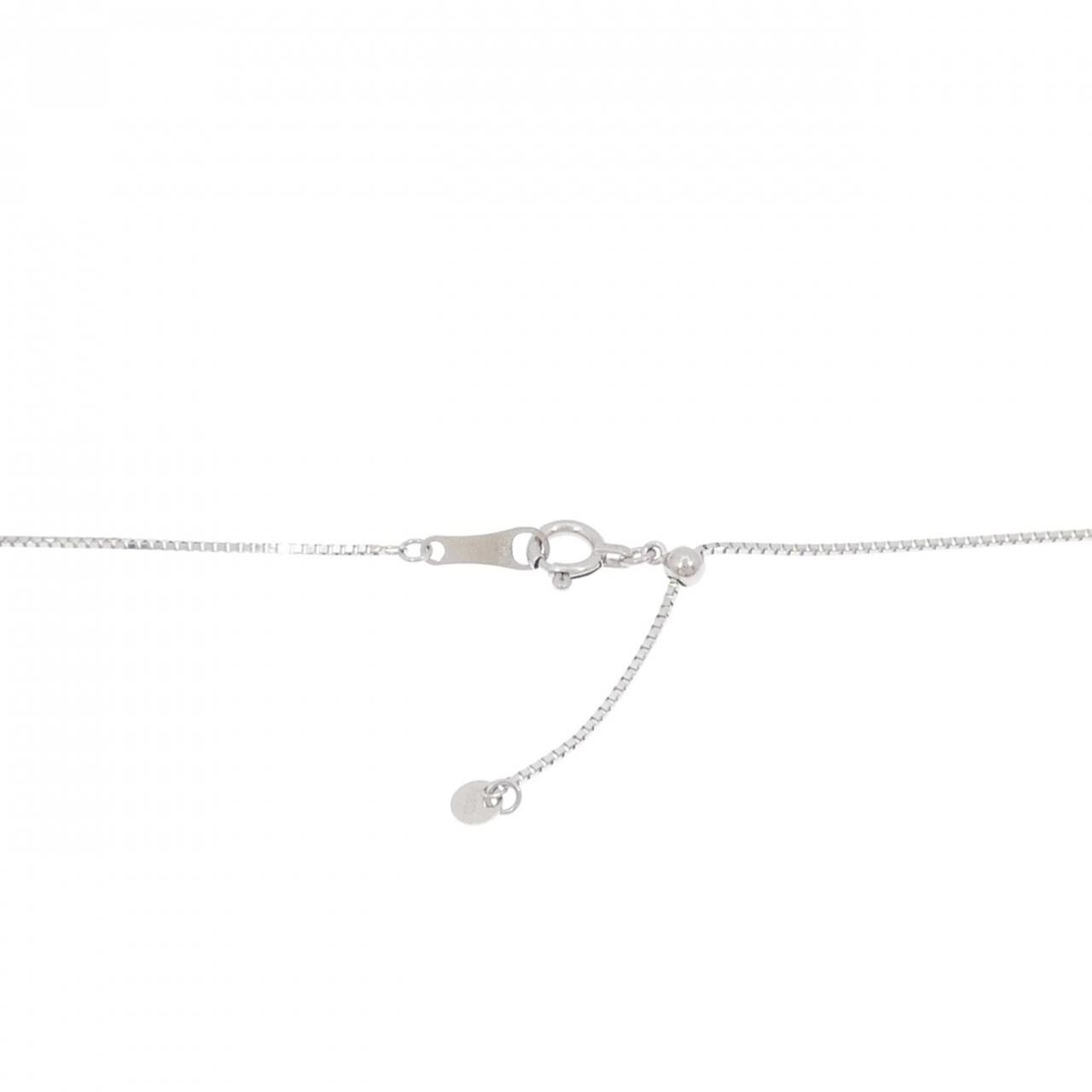 PT900/K18YG/PT850 フラワー ダイヤモンド ネックレス 0.25CT