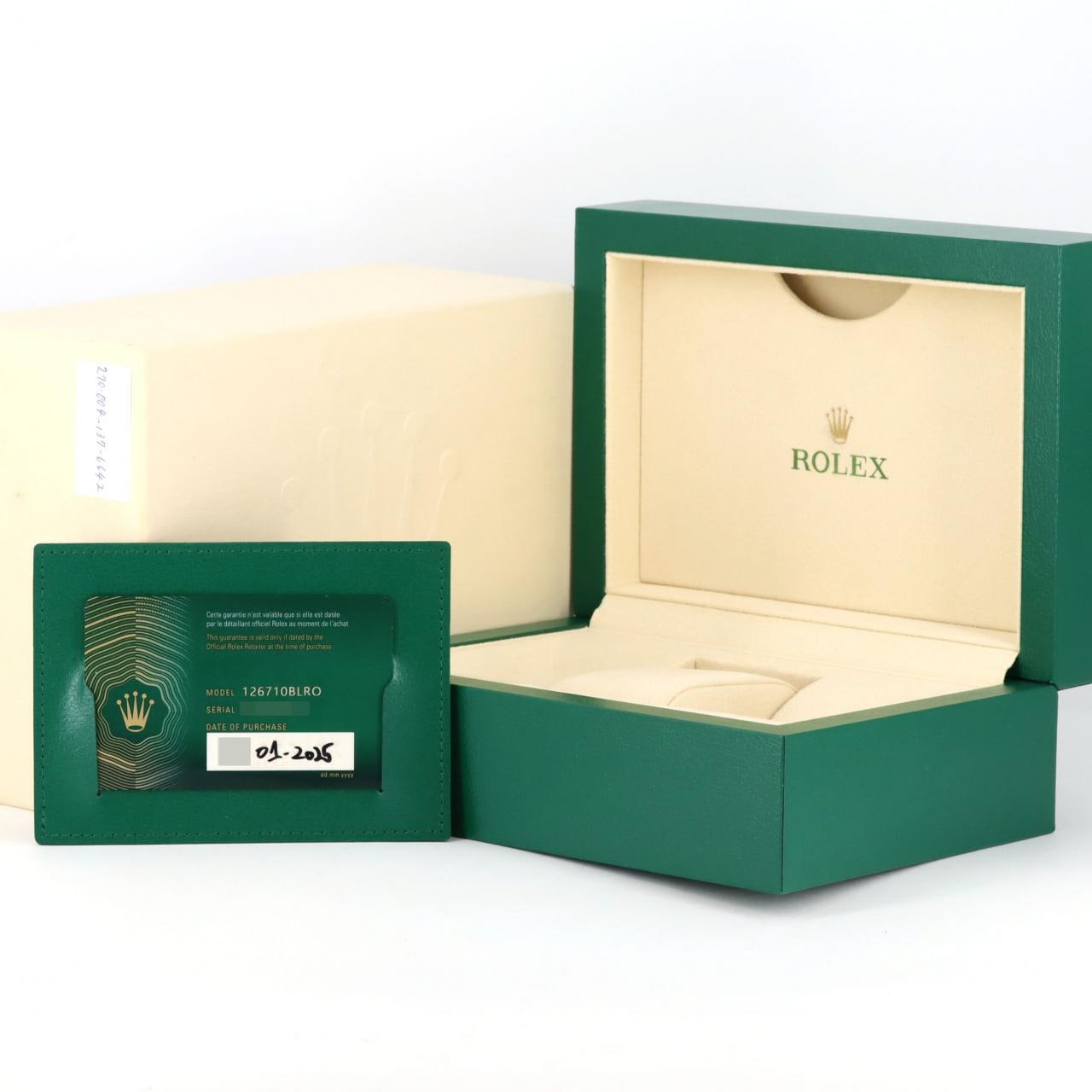 ロレックス GMTマスターⅡ 126710BLRO･5 SS 自動巻 ランダム番