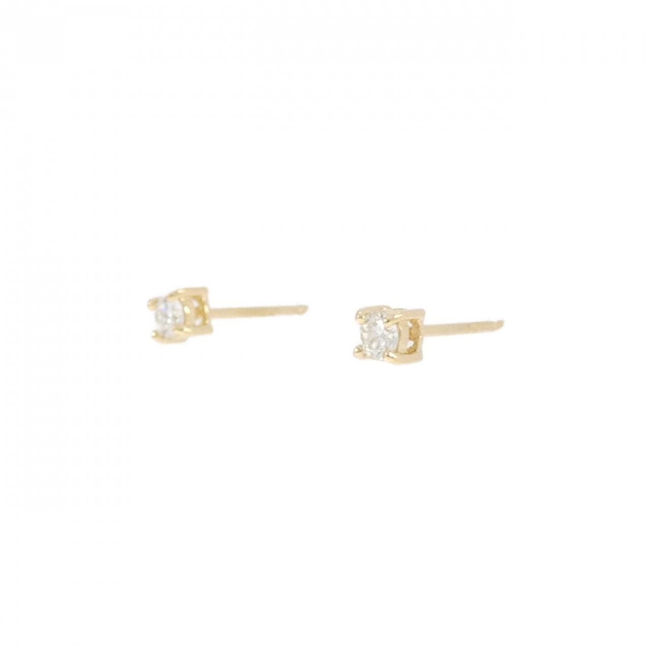 【リメイク】K18YG ダイヤモンド ピアス 0.10CT