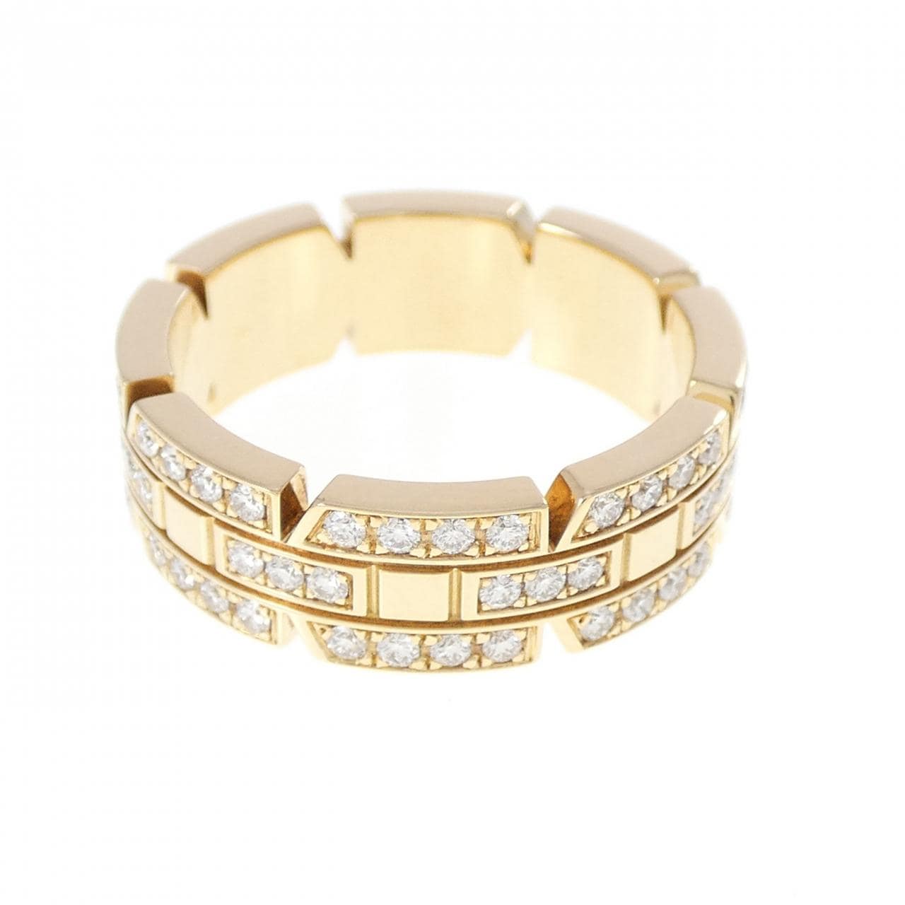 カルティエ タンクフランセーズ フルダイヤモンド リング