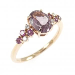 K18PG ガーネット リング 1.31CT
