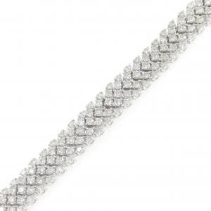 K18WG ダイヤモンド ブレスレット 5.00CT