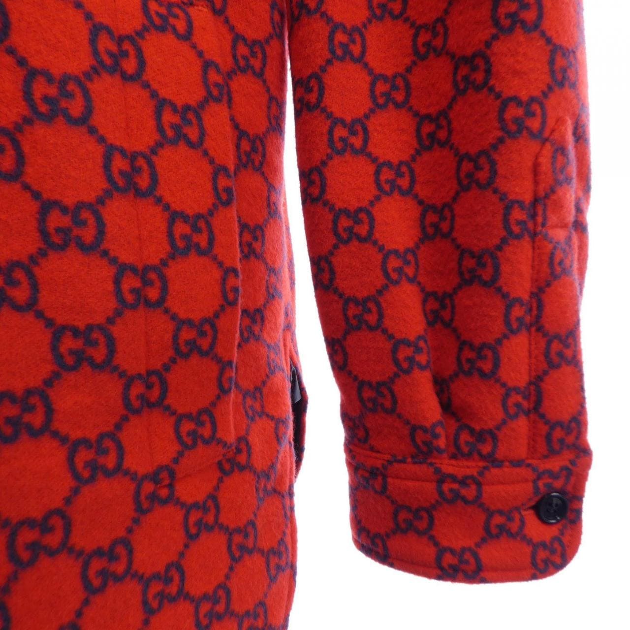 グッチ GUCCI GGウールフランネル パデッドオーバーシャツ 762183 ZAPDW ジャケット