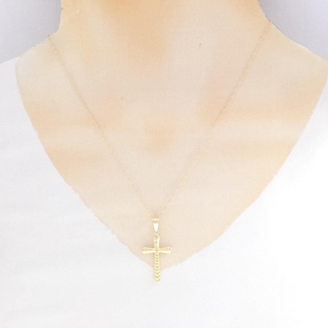 K18YG クロス ネックレス