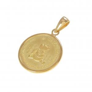 K24YG(枠) コイン ペンダント
