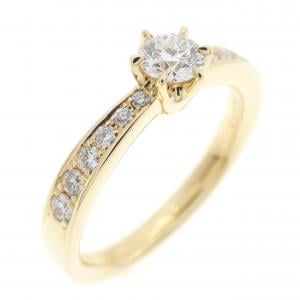 K18YG ダイヤモンド リング 0.221CT