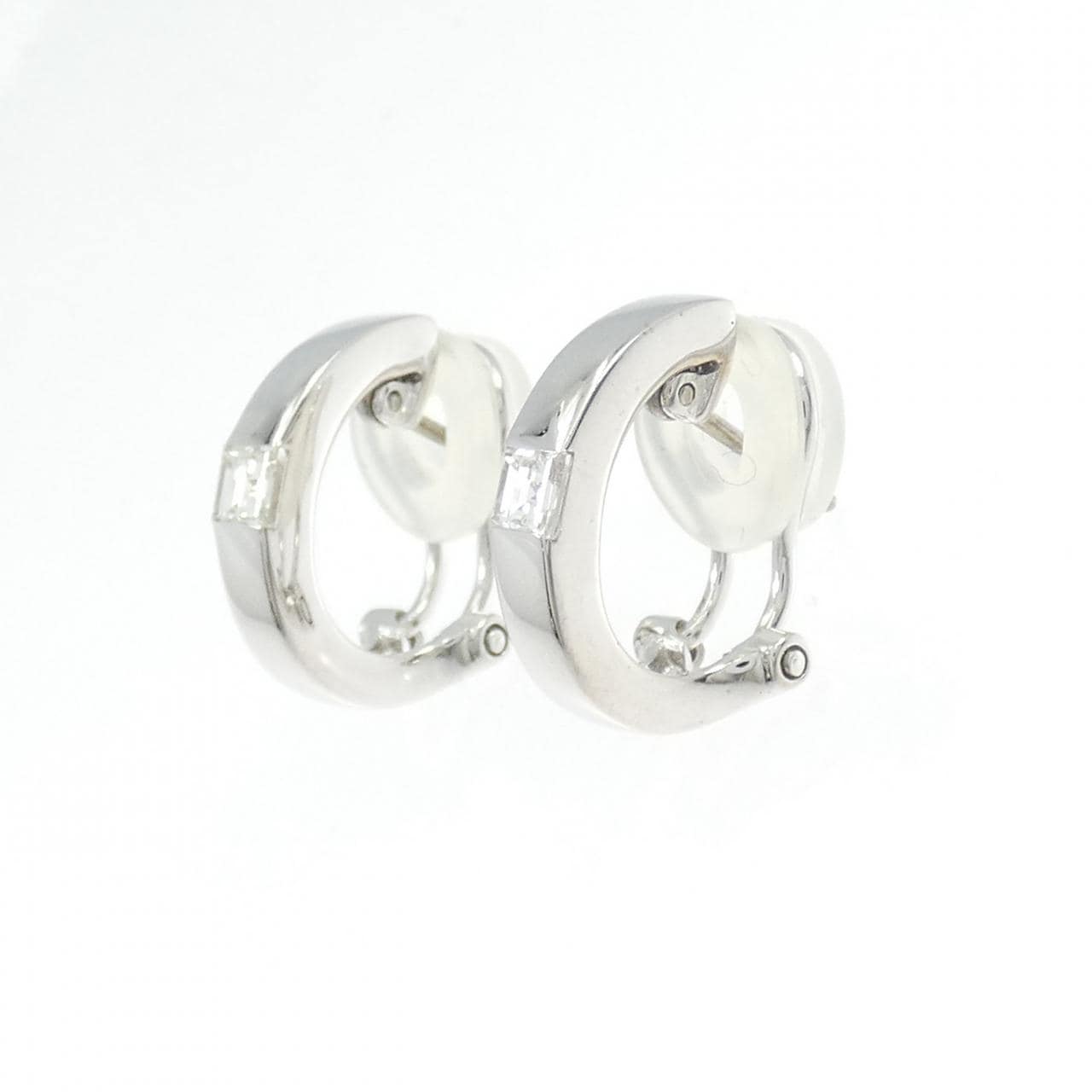 K18WG ダイヤモンド ピアス 0.38CT