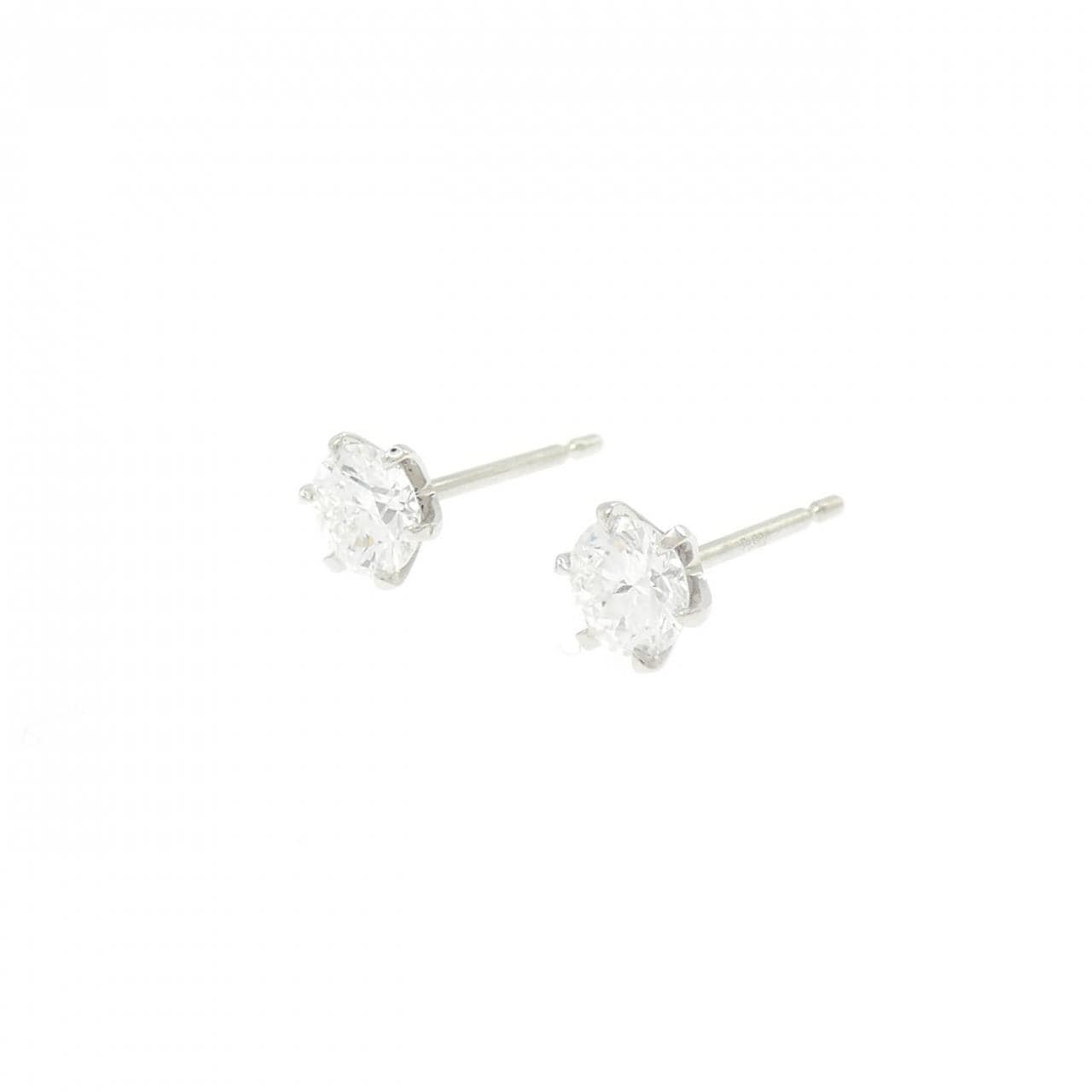 【リメイク】PT900/ST ダイヤモンド ピアス 0.311CT 0.312CT D VVS2 VG