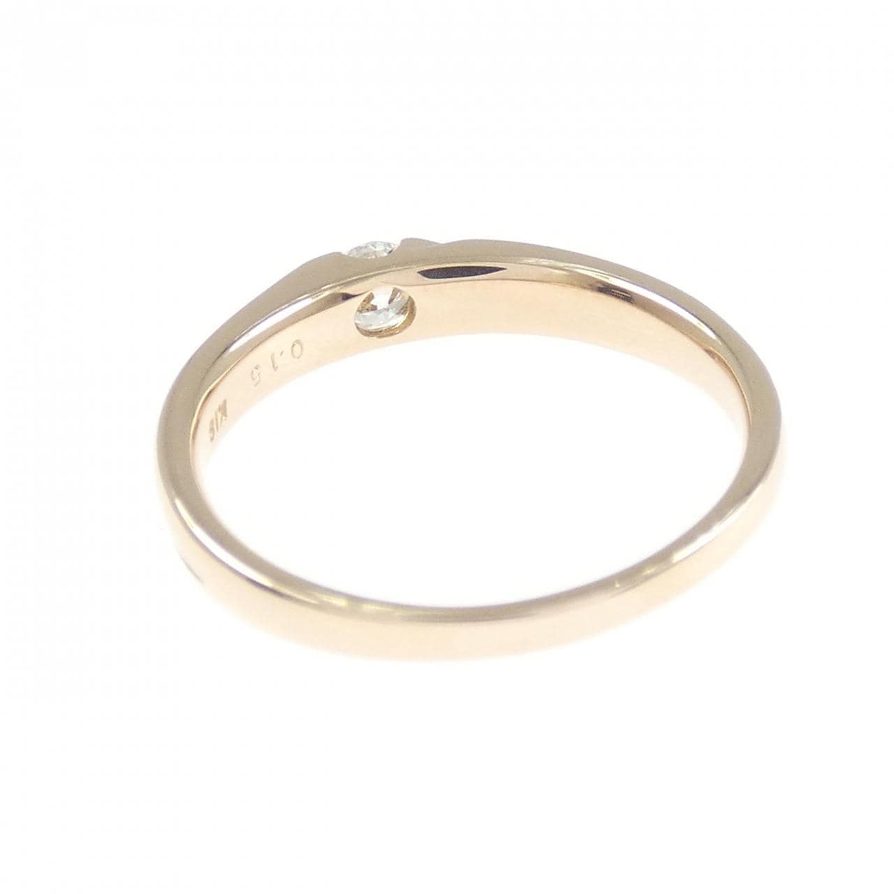 K18PG ダイヤモンド リング 0.15CT