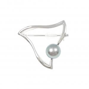 ミキモト 黒蝶パール ブローチ 8.4mm