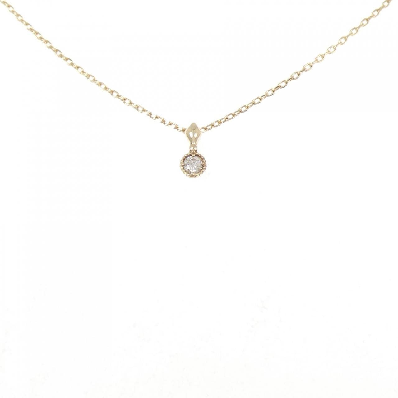 アガット ダイヤモンド ネックレス 0.03CT