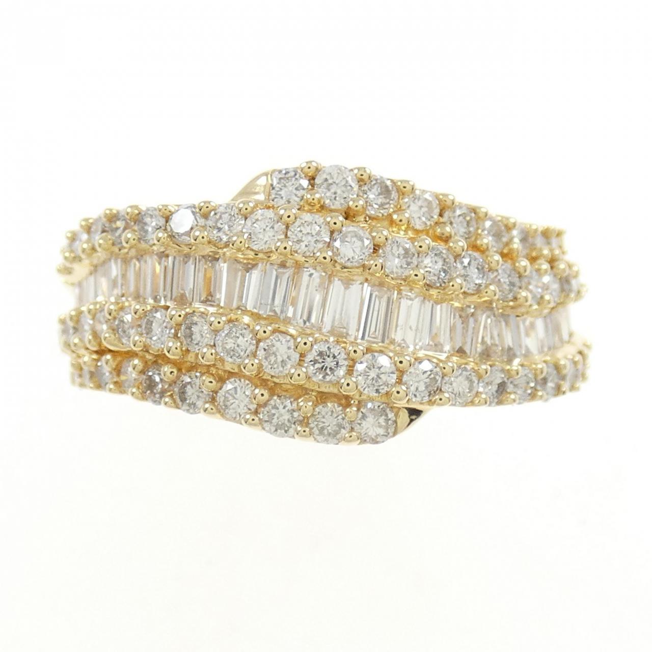 K18YG ダイヤモンド リング 1.21CT