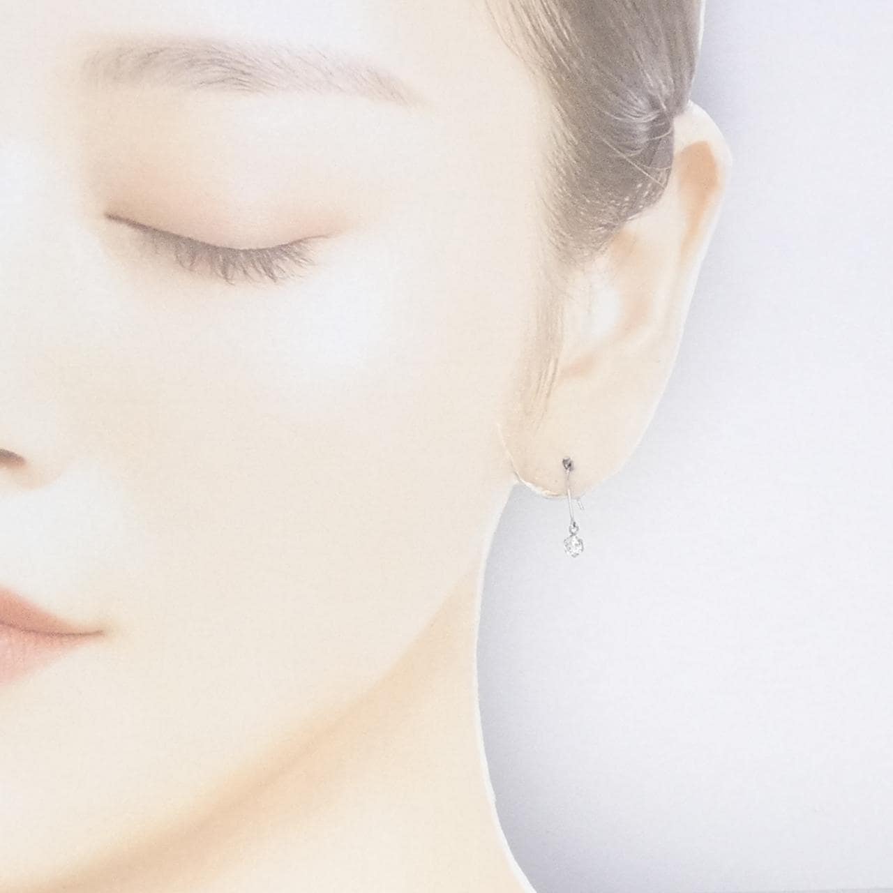 PT900 ダイヤモンド ピアス 0.40CT