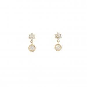 K18YG ダイヤモンド ピアス 0.38CT