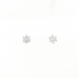 【リメイク】PT900/ST ダイヤモンド ピアス 0.304CT 0.305CT F VS2 3EXT H&C
