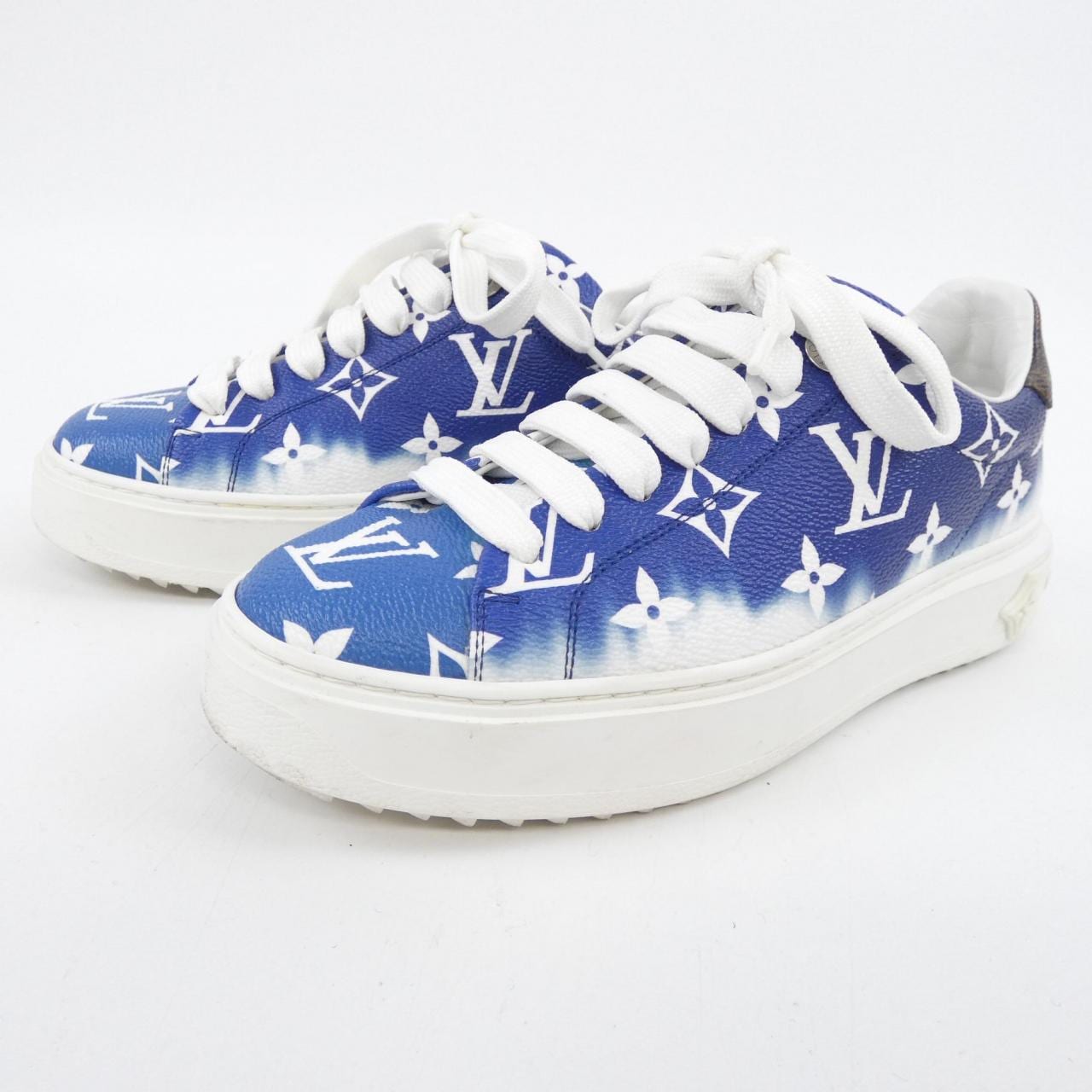 ルイヴィトン LOUIS VUITTON パテントモノグラムキャンバス LV エスカル タイムアウト･ライン スニーカー