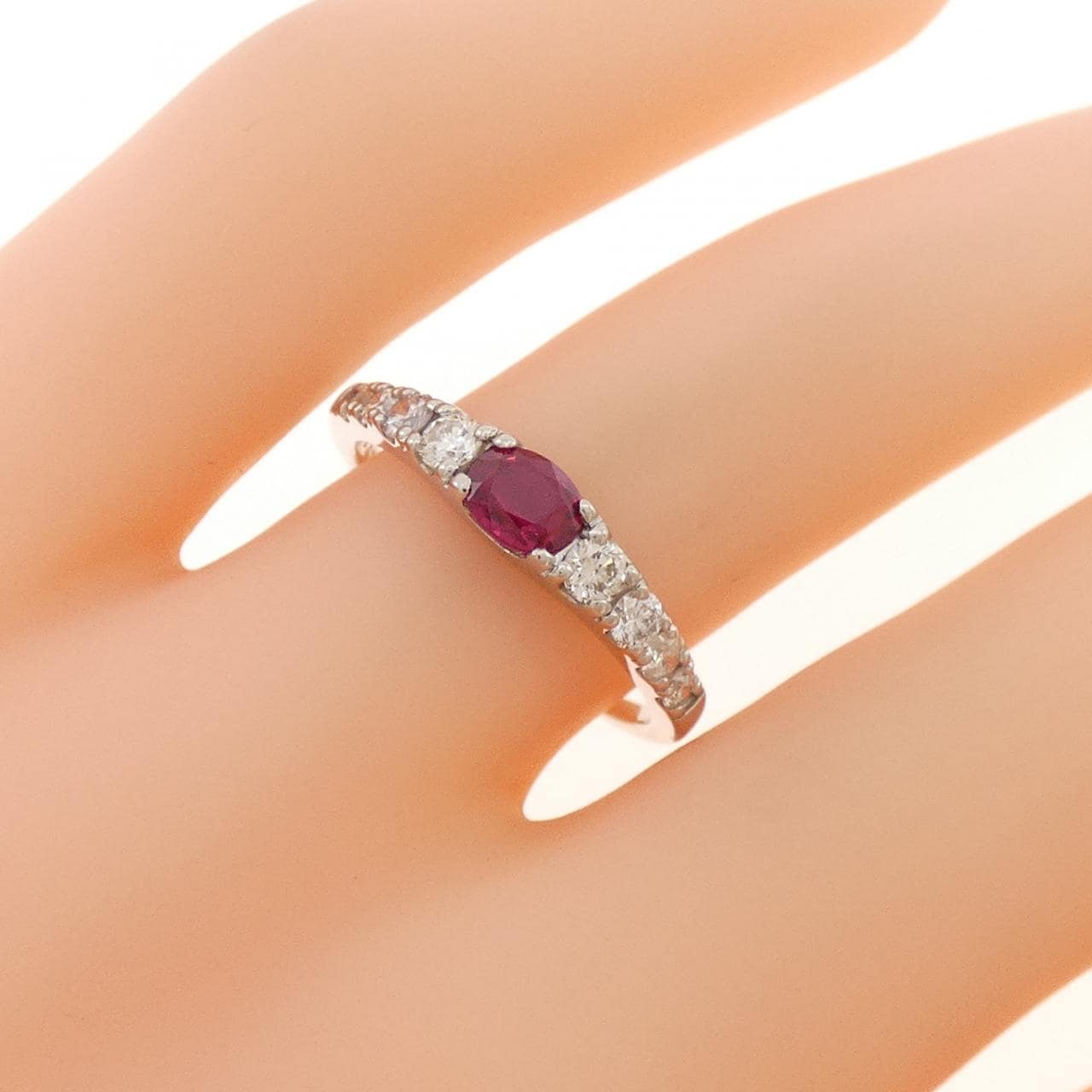 PT900 ルビー リング 0.37CT