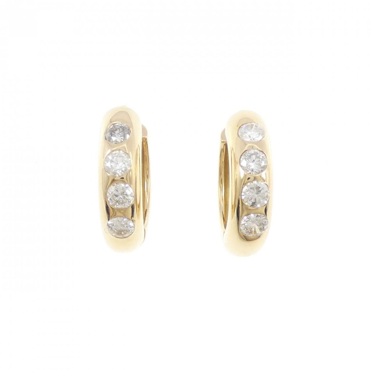 K18YG ダイヤモンド ピアス 1.005CT