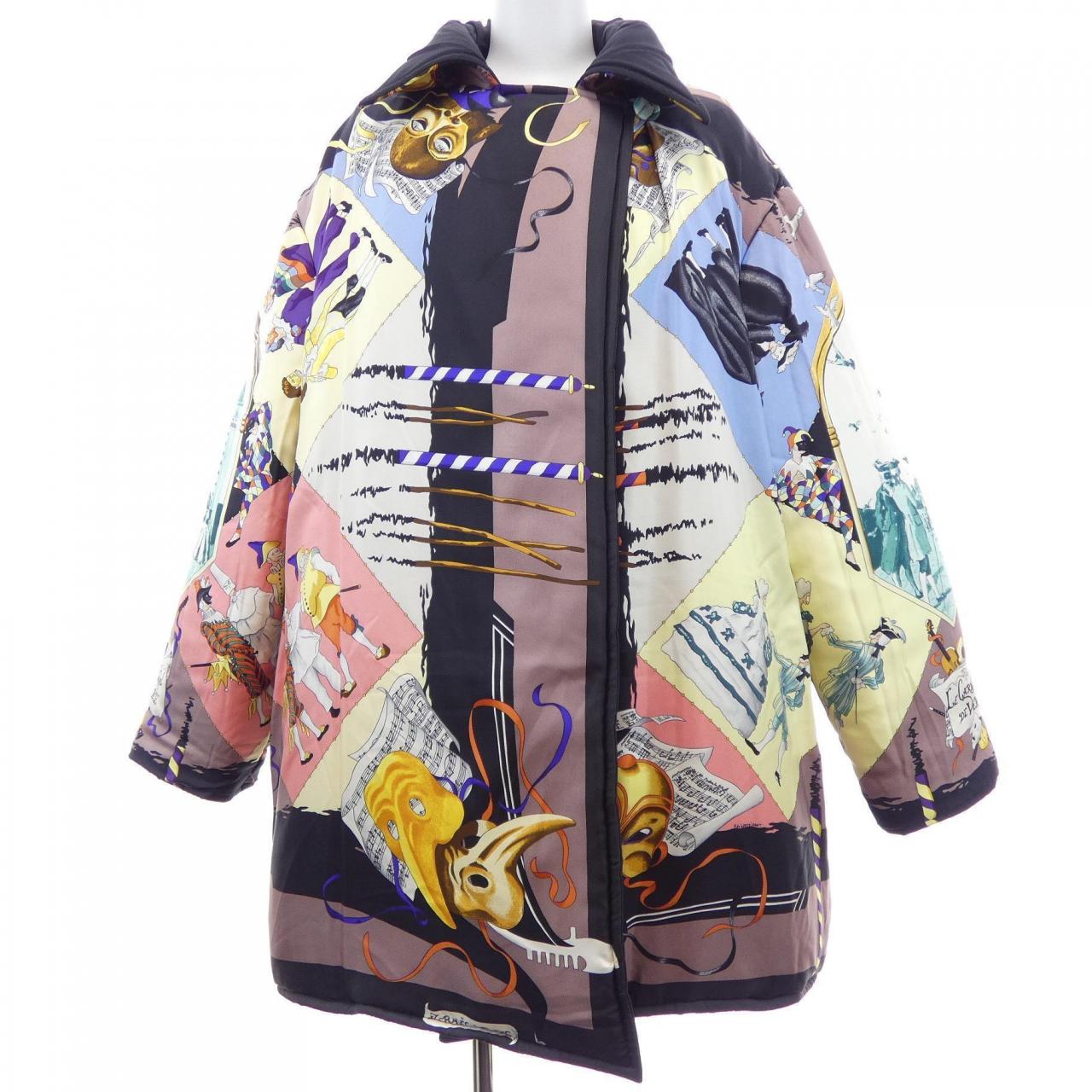 【ヴィンテージ】エルメス HERMES LE CARNAVAL DE VENISE ツイルレーヌ. コート