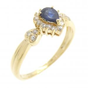 K18YG サファイヤ リング 0.27CT