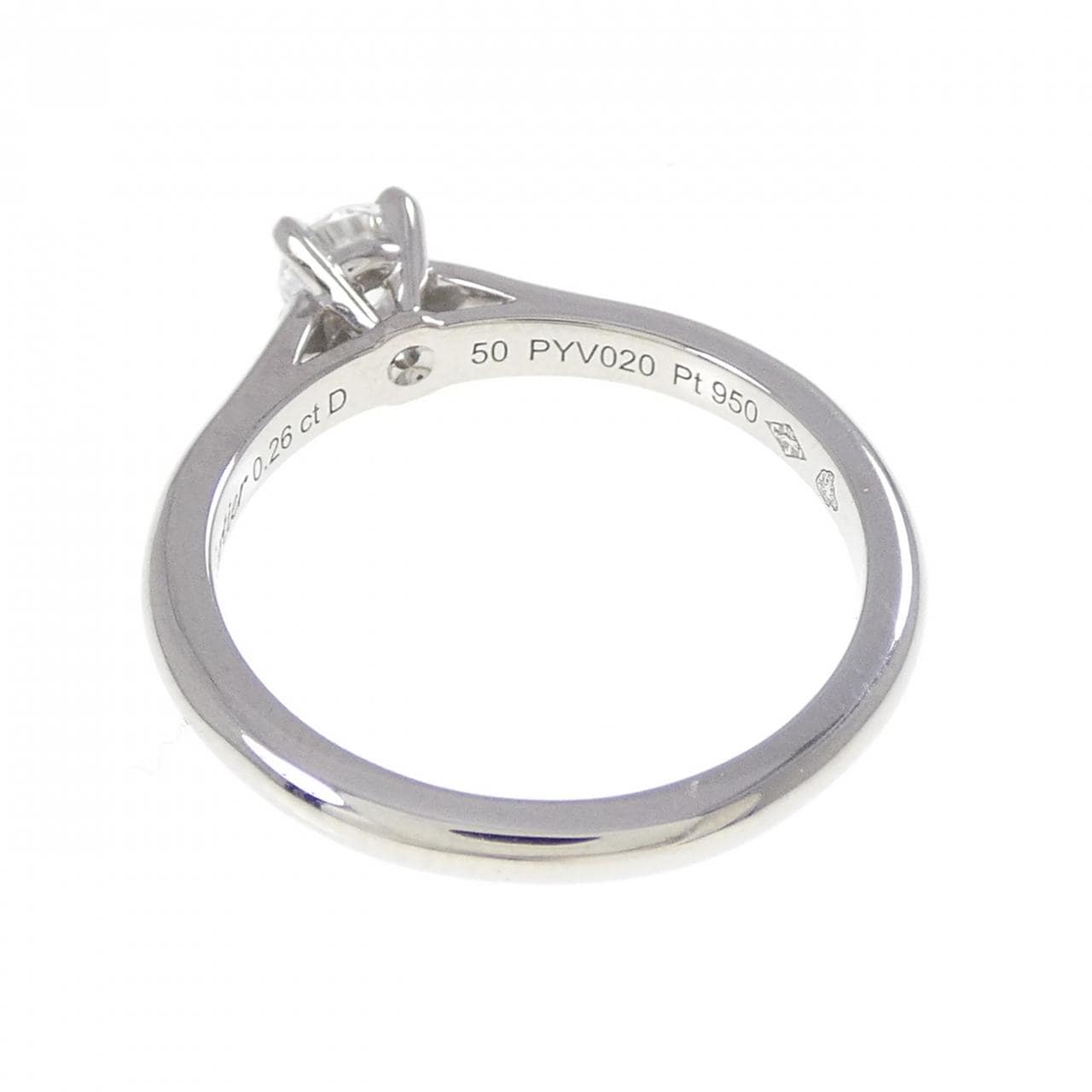 カルティエ 1895 ソリテール リング 0.26CT E VVS1 3EXT