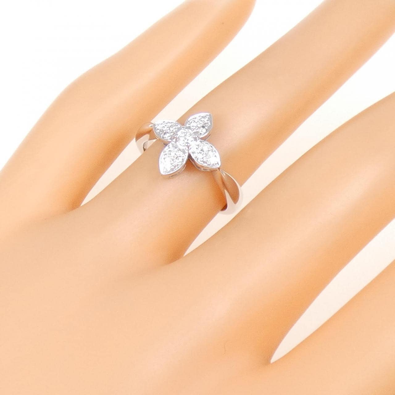 K18WG ダイヤモンド リング 0.17CT