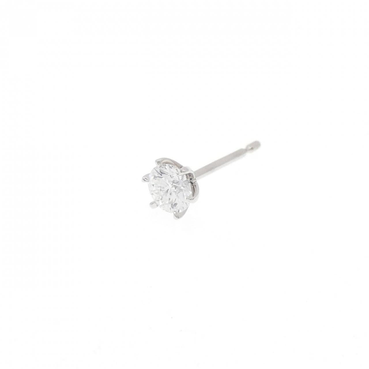 【リメイク】PT900/ST ダイヤモンド ピアス 0.221CT D VVS2 EXT 片耳